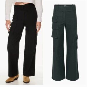 Aritzia Wilfred Free Picture Cargo Pants Black Wide Leg